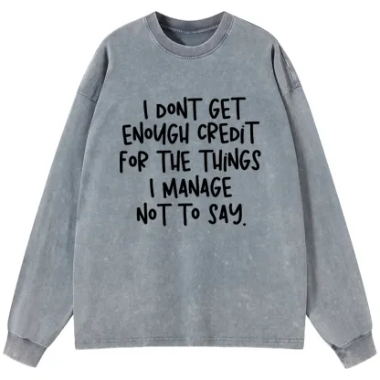 Tokyo-Tiger Saying No Is A Superpower Washed Long Sleeve T-Shirt