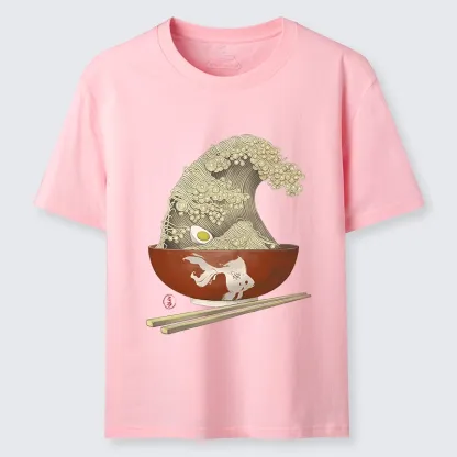 Tokyo-Tiger Kanagawa Noodle Wave Food Art Classic T-Shirt
