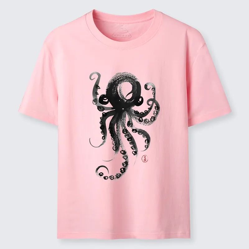 Tokyo-Tiger Japanese Ink Octopus Art Classic T-Shirt