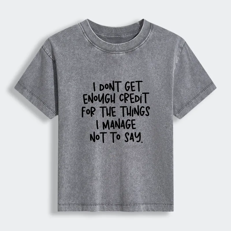 Tokyo-Tiger Saying No Is A Superpower Women's Washed T-shirt