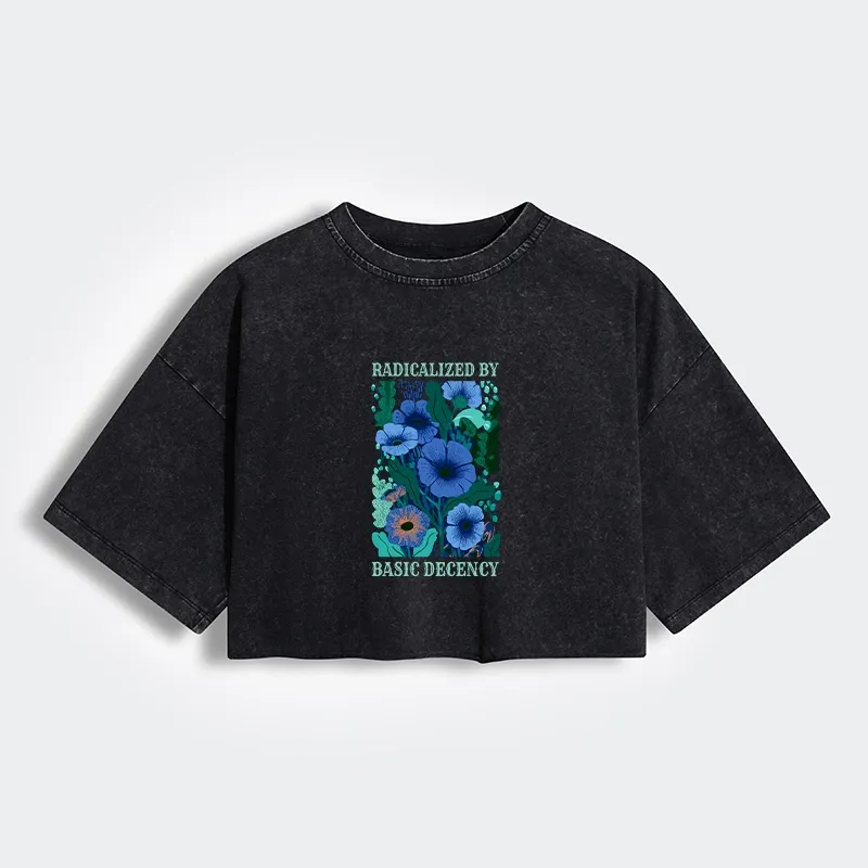 Tokyo-Tiger Pure Radicalism Women's Washed Crop T-Shirt Sale