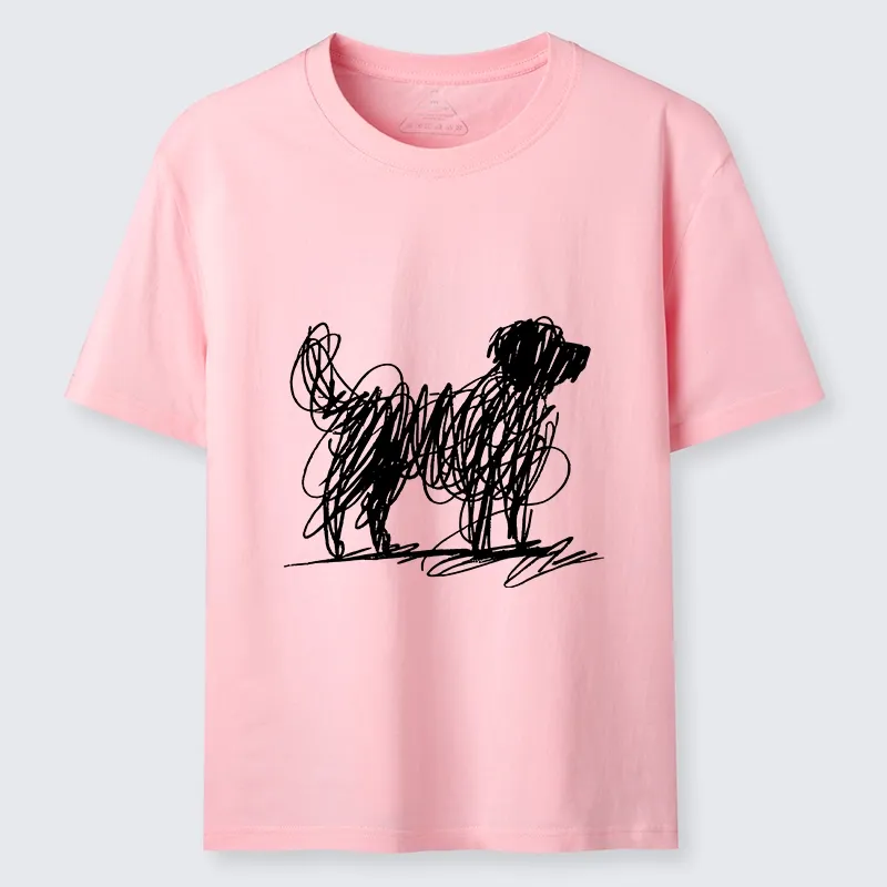 Tokyo-Tiger Scribble Dog Art Funny Vibe Classic T-Shirt
