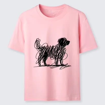 Tokyo-Tiger Scribble Dog Art Funny Vibe Classic T-Shirt