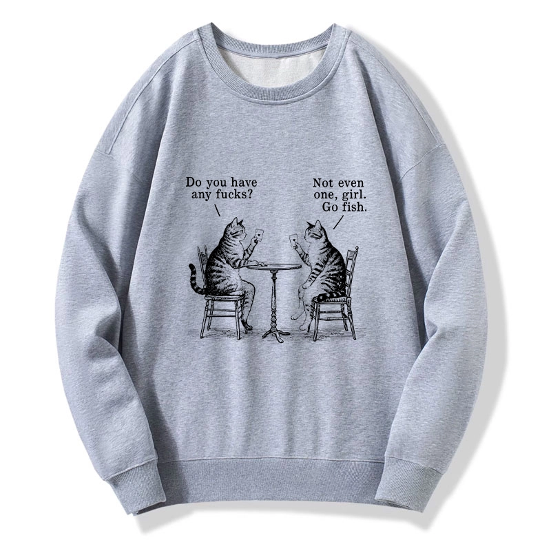 Tokyo-Tiger Cat Poker Night Classic Sweatshirt