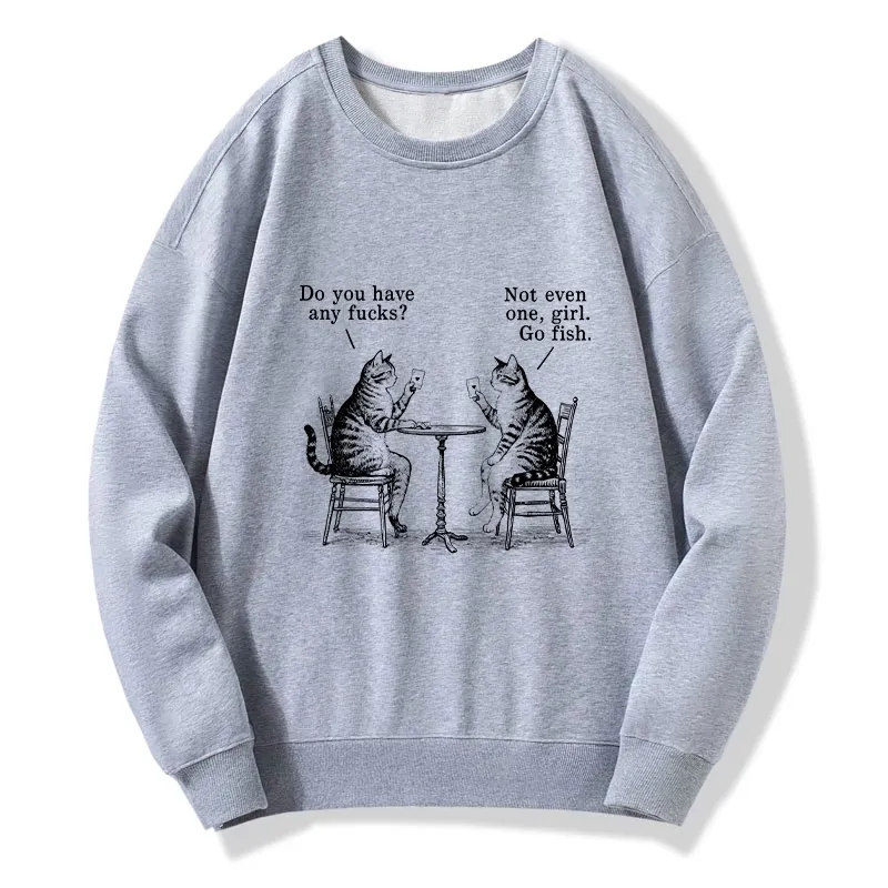 Tokyo-Tiger Cat Poker Night Classic Sweatshirt