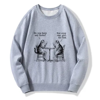 Tokyo-Tiger Cat Poker Night Classic Sweatshirt