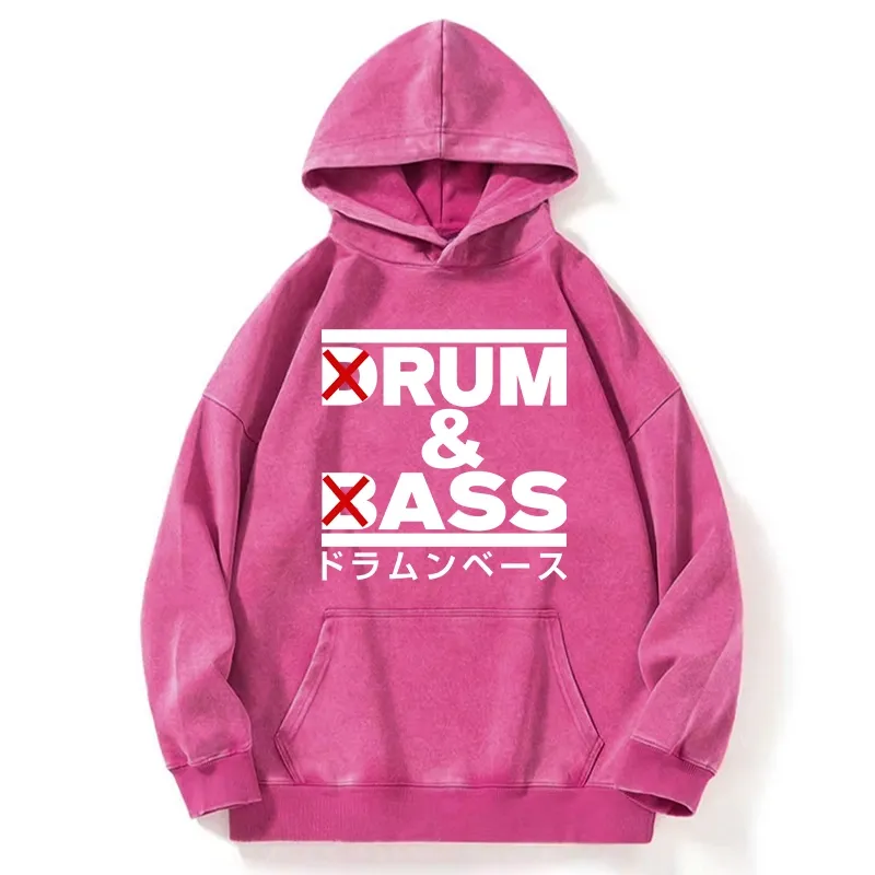 Tokyo-Tiger Drum And Bass Funny Washed Hoodie