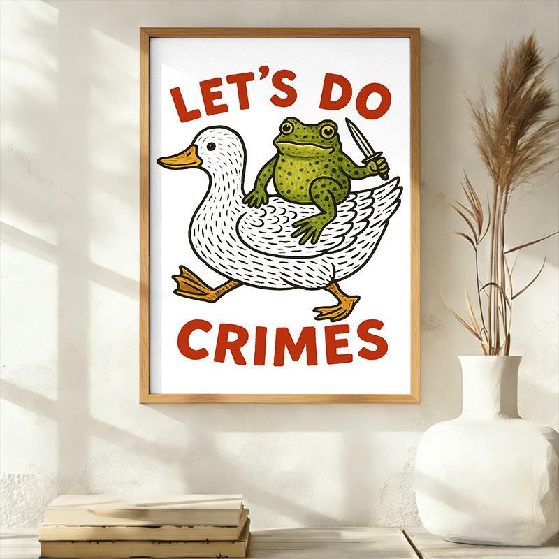 Tokyo-Tiger Frog Ready To Commit Crime Wall Art Poster