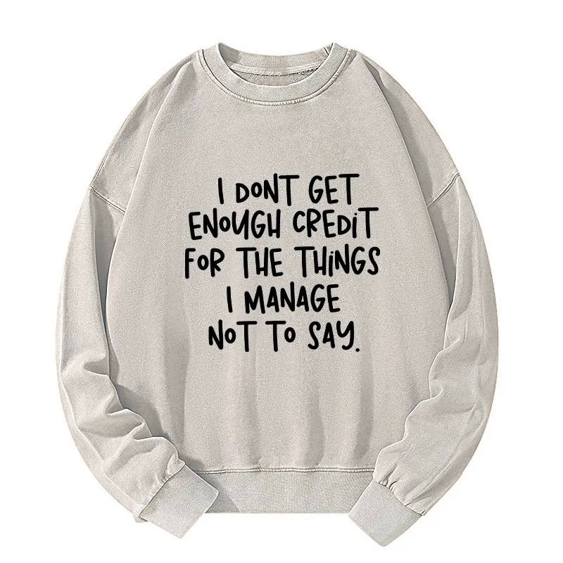 Tokyo-Tiger Saying No Is A Superpower Washed Sweatshirt
