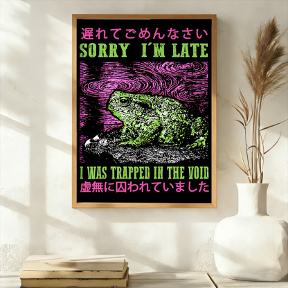 Tokyo-Tiger Frogs Trapped In The Void Wall Art Poster