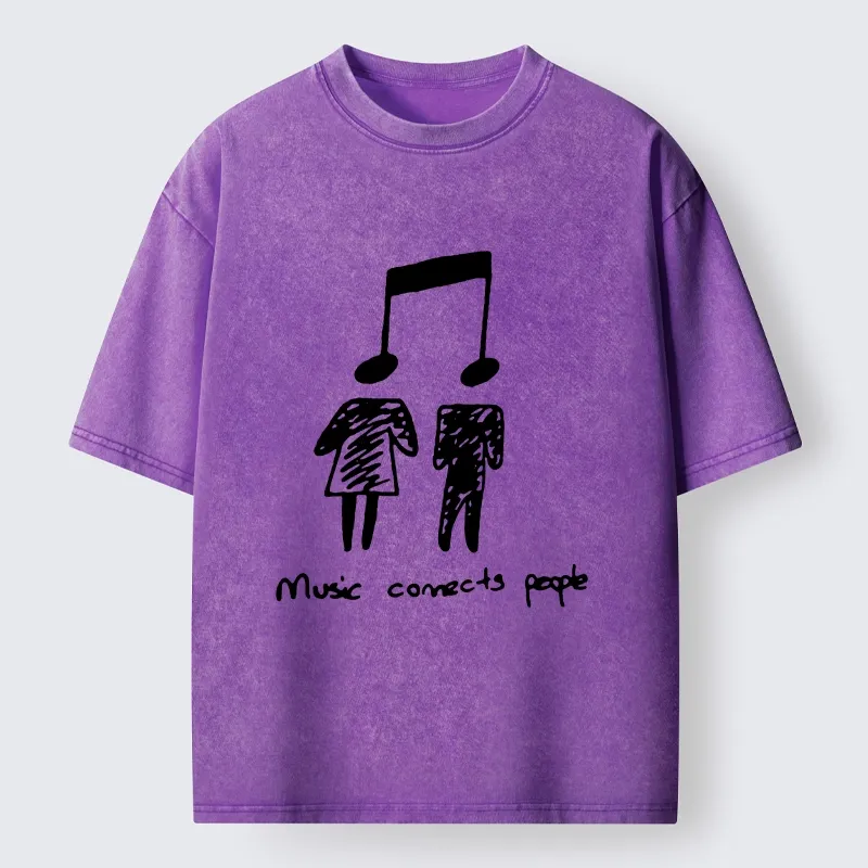 Tokyo-Tiger Music Is The Universal Language Washed T-Shirt