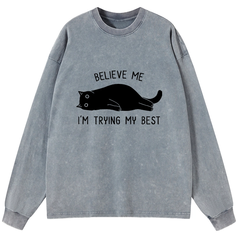 Tokyo-Tiger When Life Is Hard Nap First Washed Long Sleeve T-Shirt