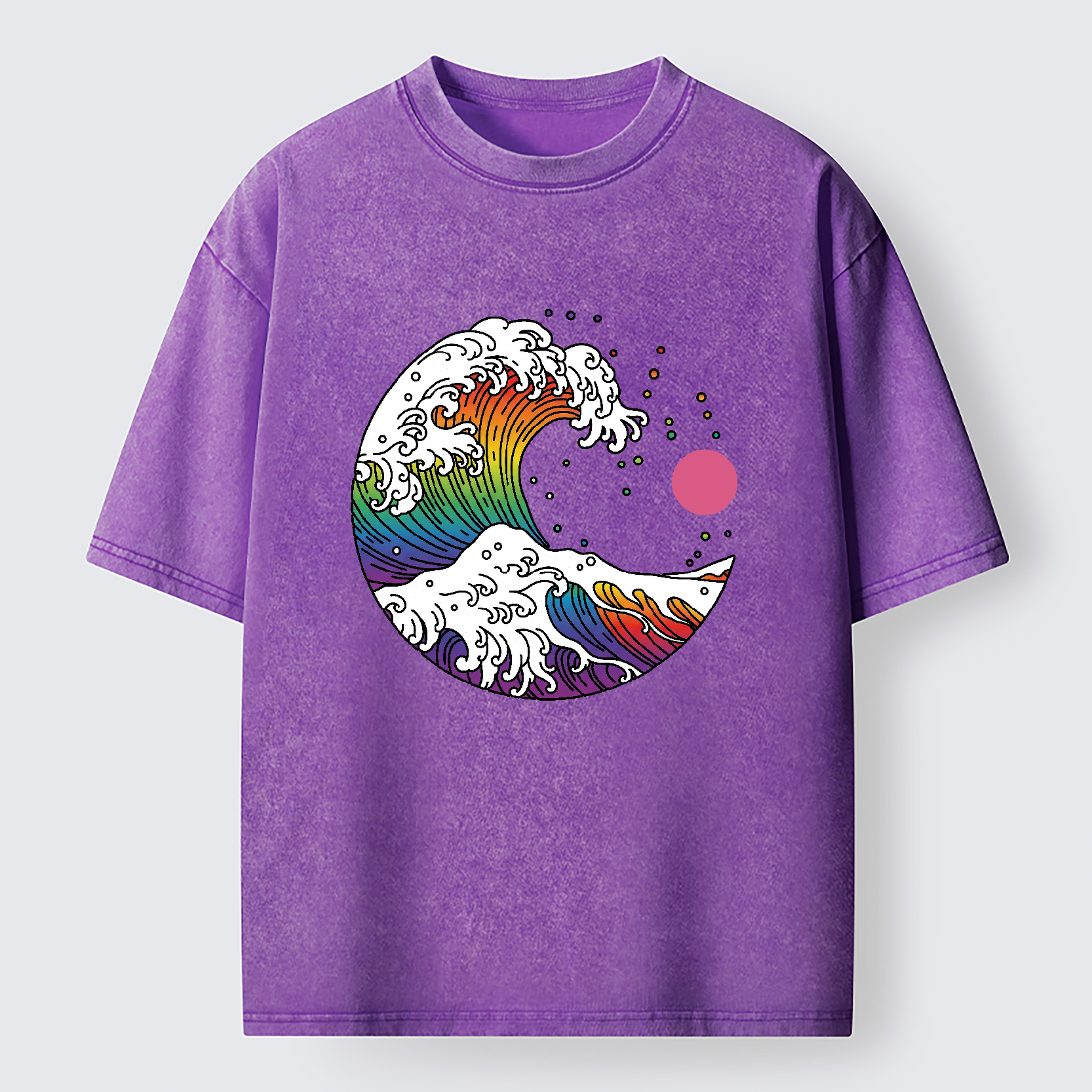 Tokyo-Tiger Rainbow Waves Washed T-Shirt