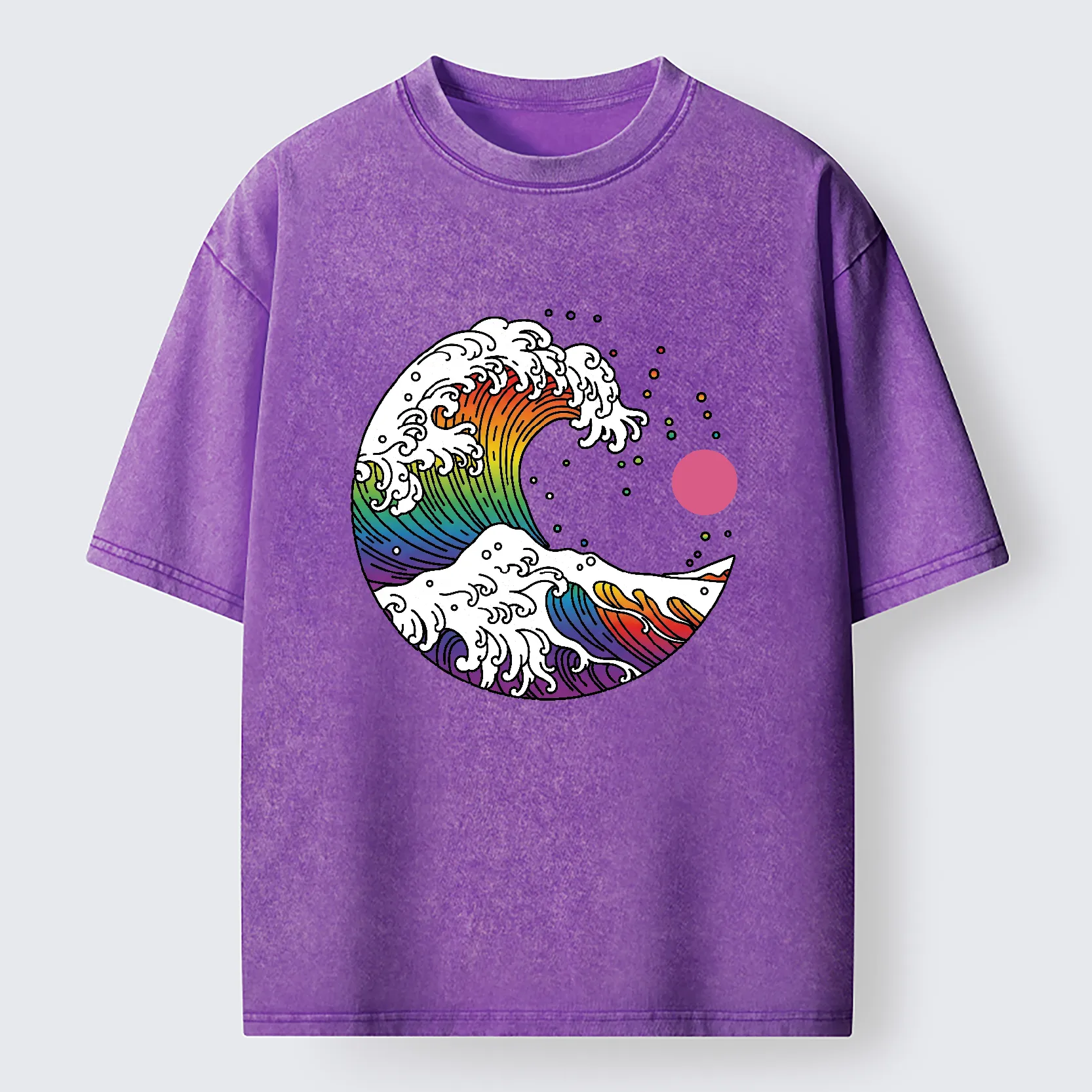Tokyo-Tiger Rainbow Waves Washed T-Shirt