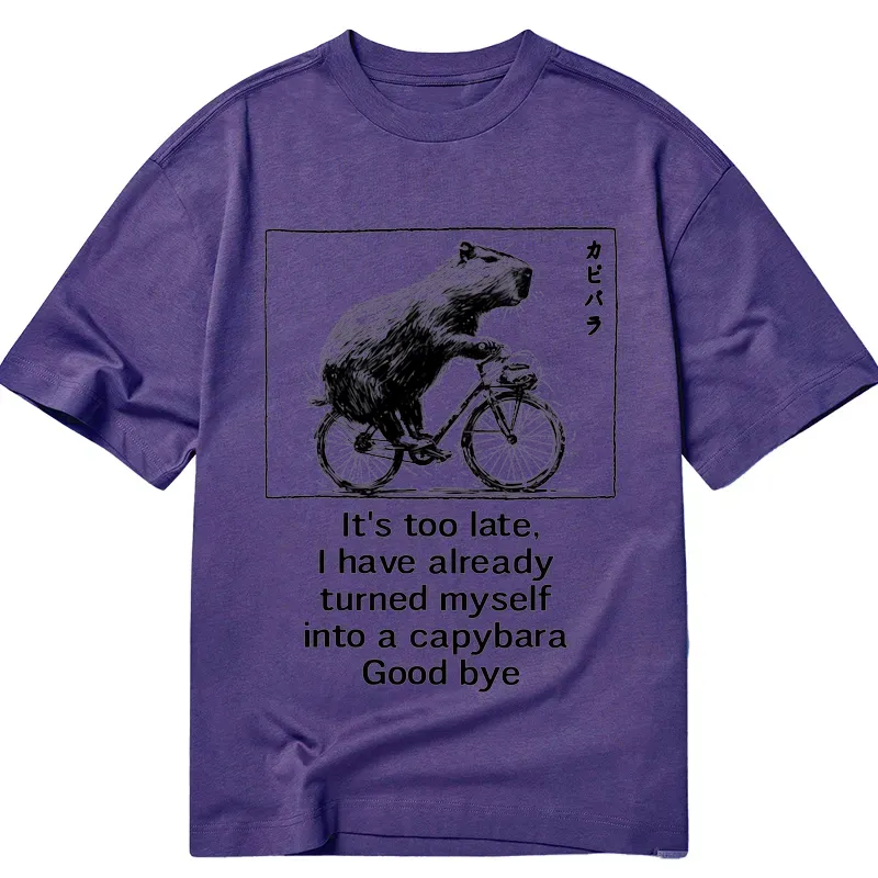 Tokyo-Tiger Funny Capybara Riding A Bicycle Classic T-Shirt
