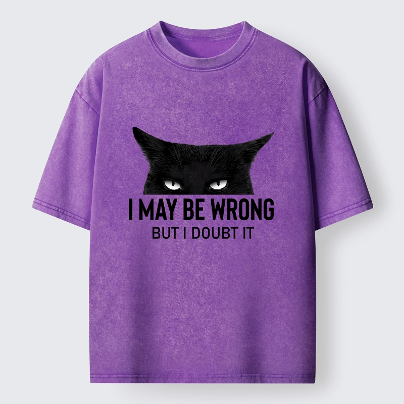 Tokyo-Tiger Confident Cat Attitude Meme Washed T-Shirt