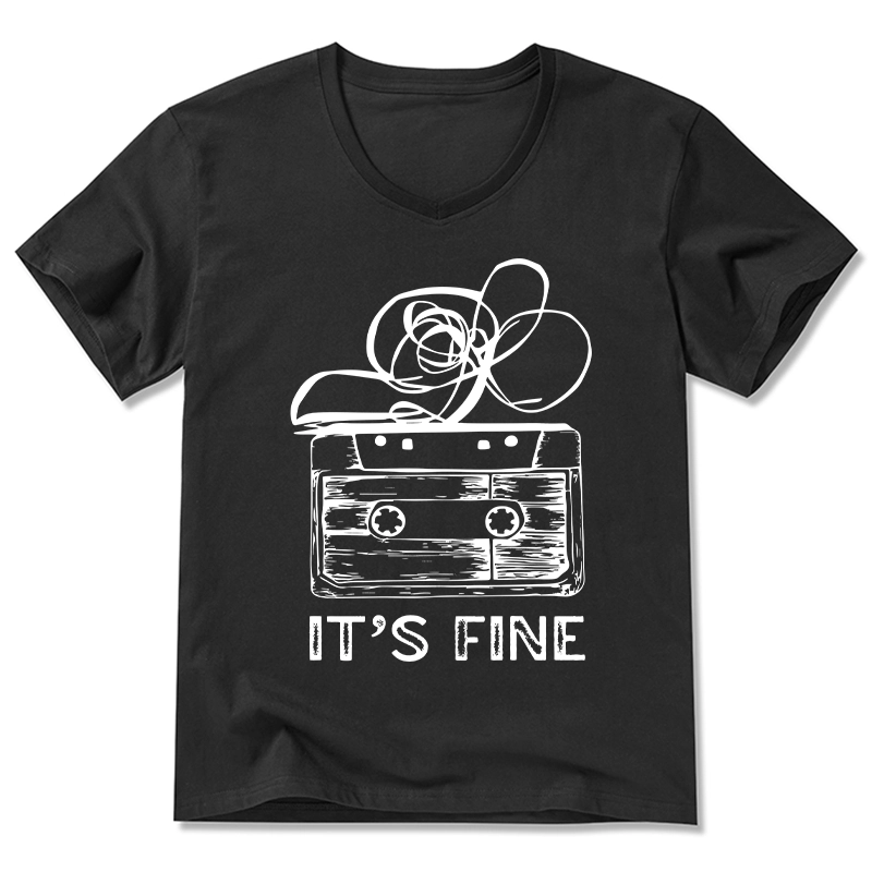 Tokyo-Tiger Cassette Fine Meme V-Neck Classic T-Shirt