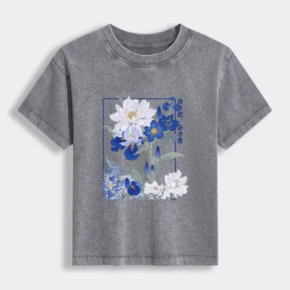 Tokyo-Tiger Blossoms Of The Firmament Women's Washed T-shirt