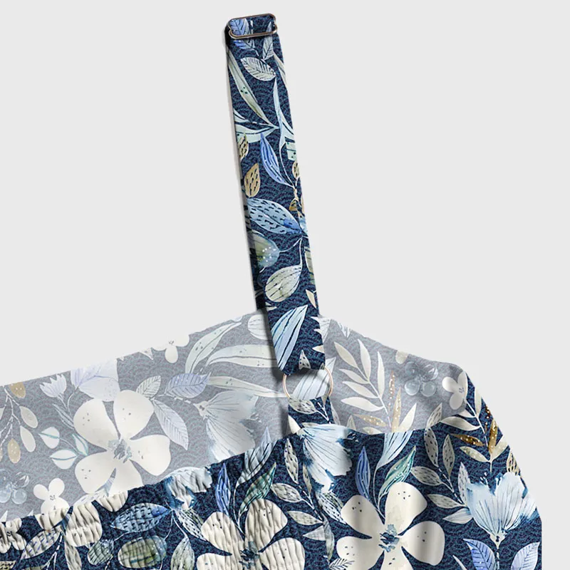 Tokyo-Tiger Colorful Floral Fantasy Maxi Dress