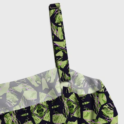 Tokyo-Tiger Geometric Art In The Forest Maxi Dress