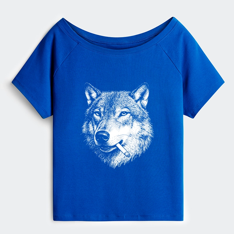 Tokyo-Tiger Cool Wolf Meme Bad Decisions Pending Shoulder T-Shirt