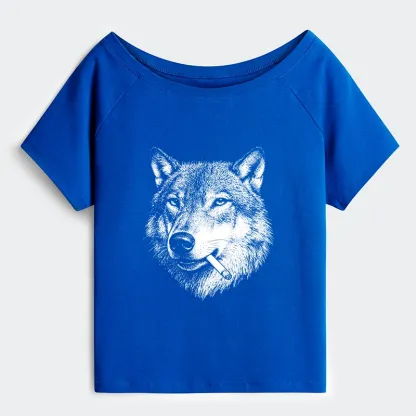 Tokyo-Tiger Cool Wolf Meme Bad Decisions Pending Shoulder T-Shirt