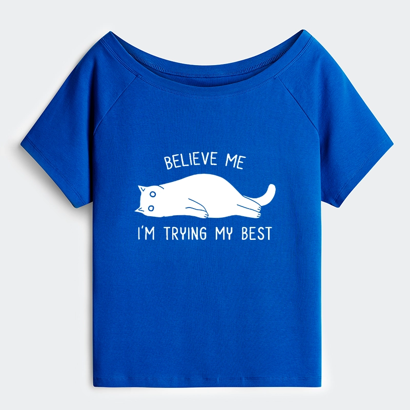 Tokyo-Tiger When Life Is Hard Nap First Off Shoulder T-Shirt