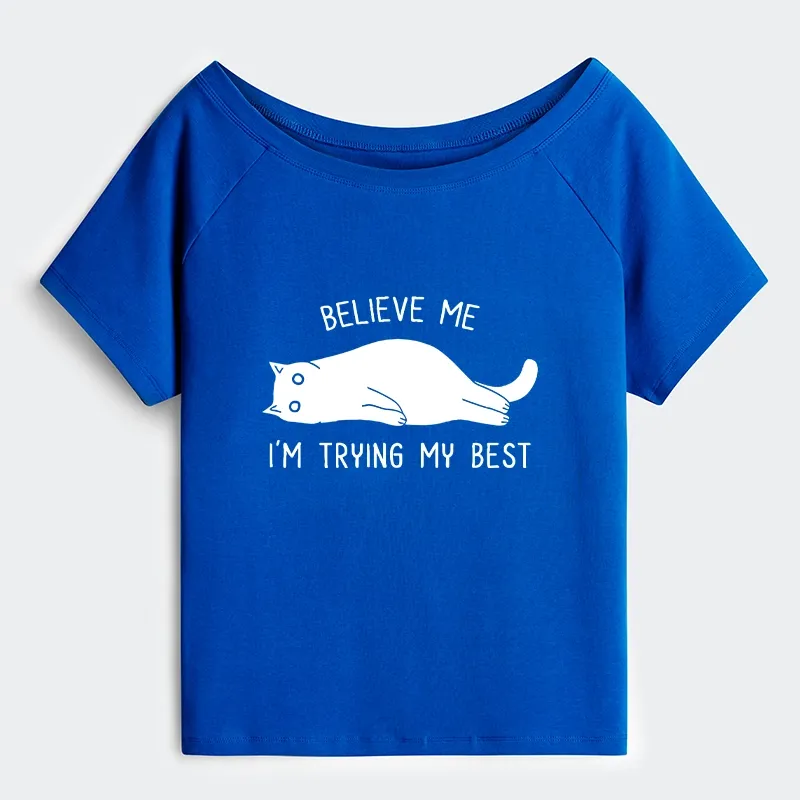 Tokyo-Tiger When Life Is Hard Nap First Off Shoulder T-Shirt