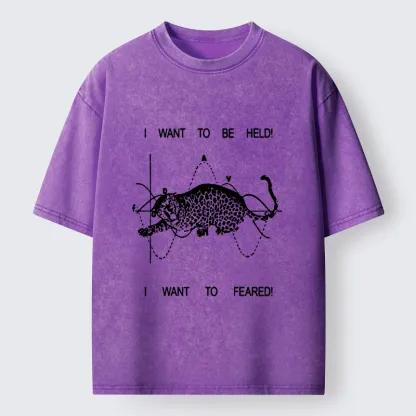 Tokyo-Tiger Relatable Cat Contradiction Meme Washed T-Shirt