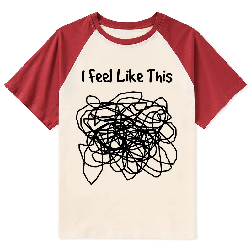 Tokyo-Tiger This Is How My Brain Feels Raglan T-shirt