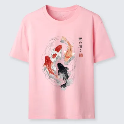 Tokyo-Tiger Koi Fish Flow In Traditional Ink Style Classic T-Shirt