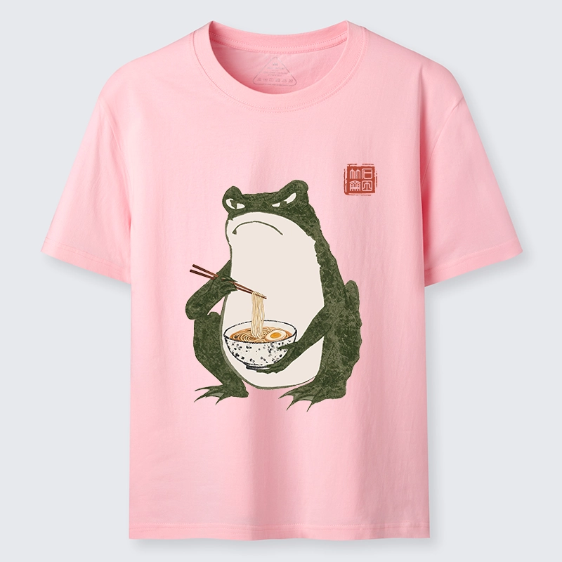 Tokyo-Tiger Grumpy Frog Loves Ramen Classic T-Shirt