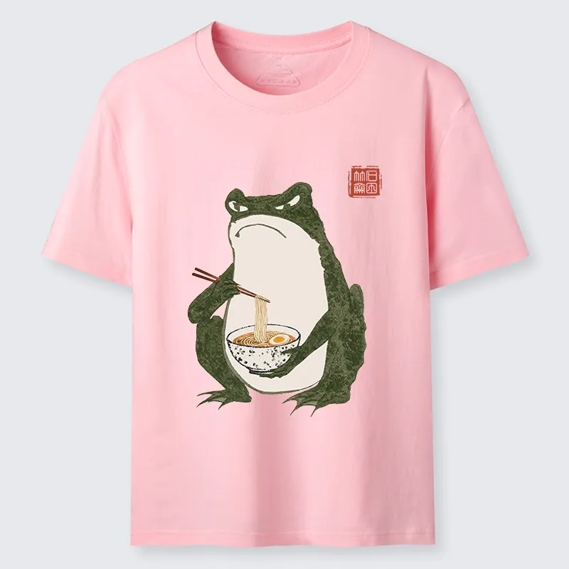 Tokyo-Tiger Grumpy Frog Loves Ramen Classic T-Shirt