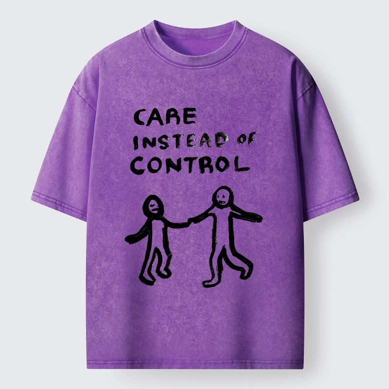Tokyo-Tiger Choose Care Not Control Washed T-Shirt
