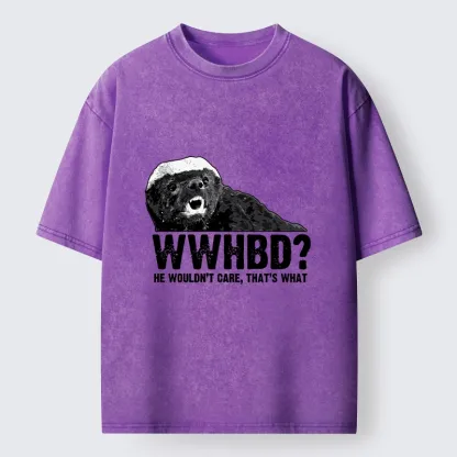 Tokyo-Tiger What Would Honey Badger Do Washed T-Shirt
