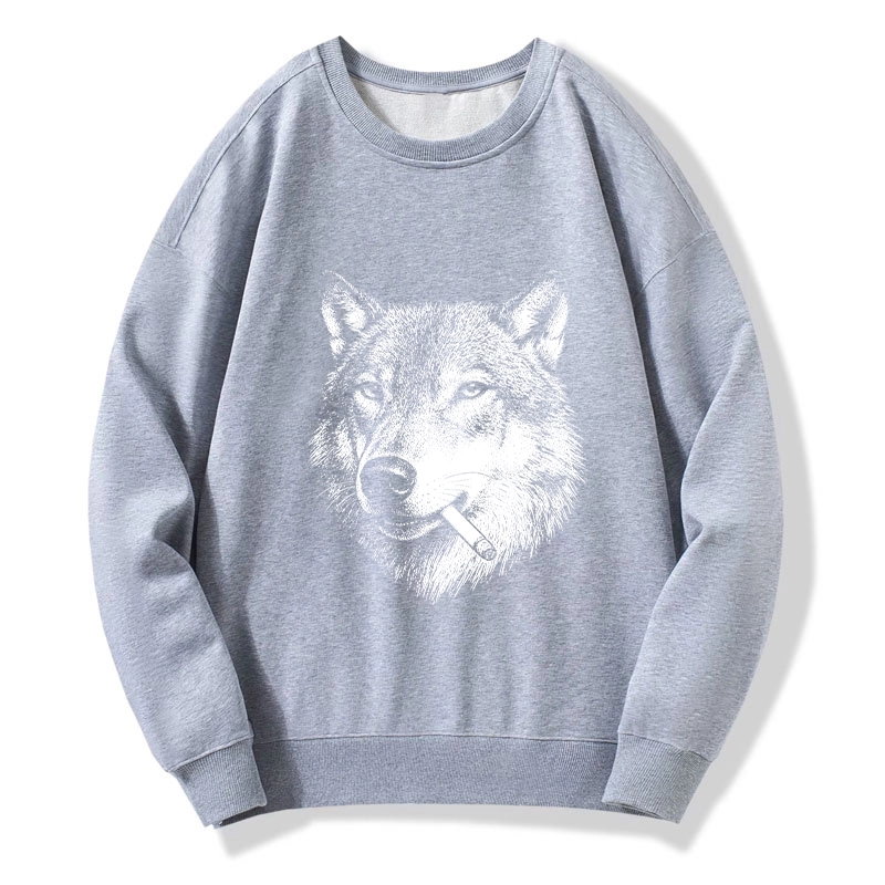 Tokyo-Tiger Cool Wolf Meme Bad Decisions Pending Classic Sweatshirt
