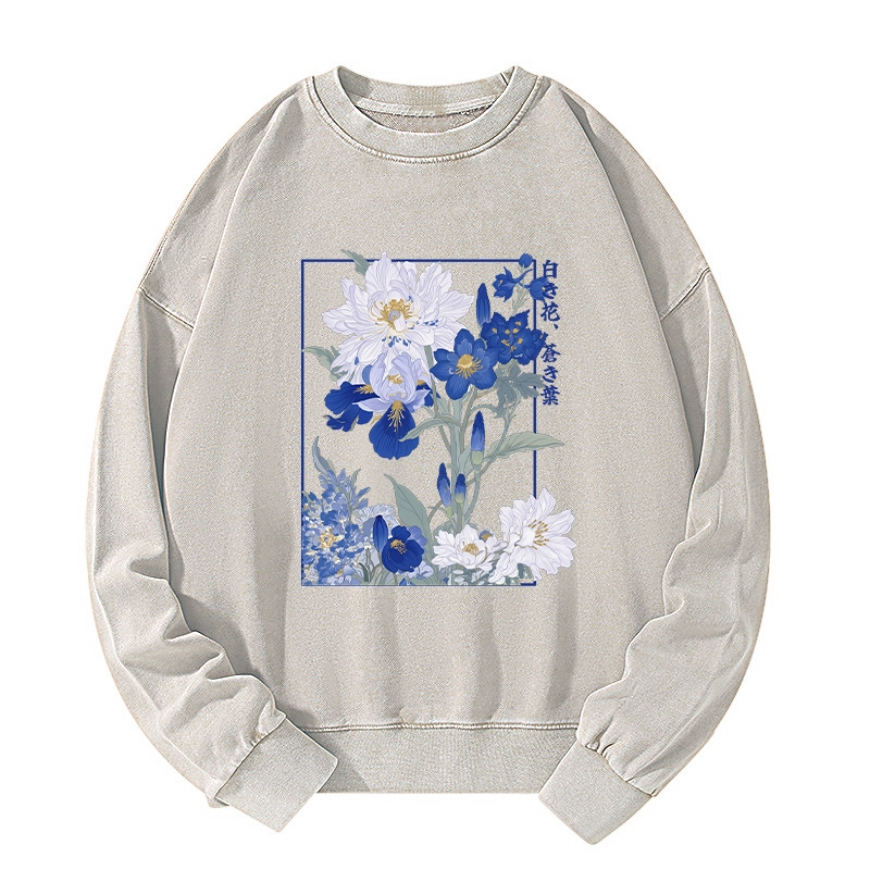 Tokyo-Tiger Blossoms Of The Firmament Washed Sweatshirt