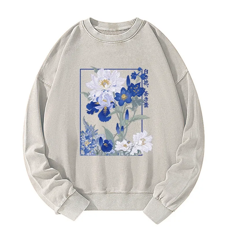 Tokyo-Tiger Blossoms Of The Firmament Washed Sweatshirt Sale