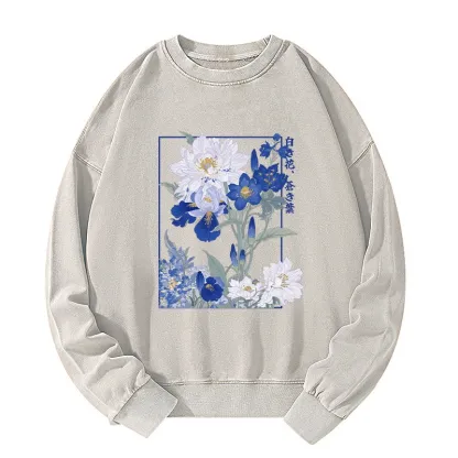Tokyo-Tiger Blossoms Of The Firmament Washed Sweatshirt