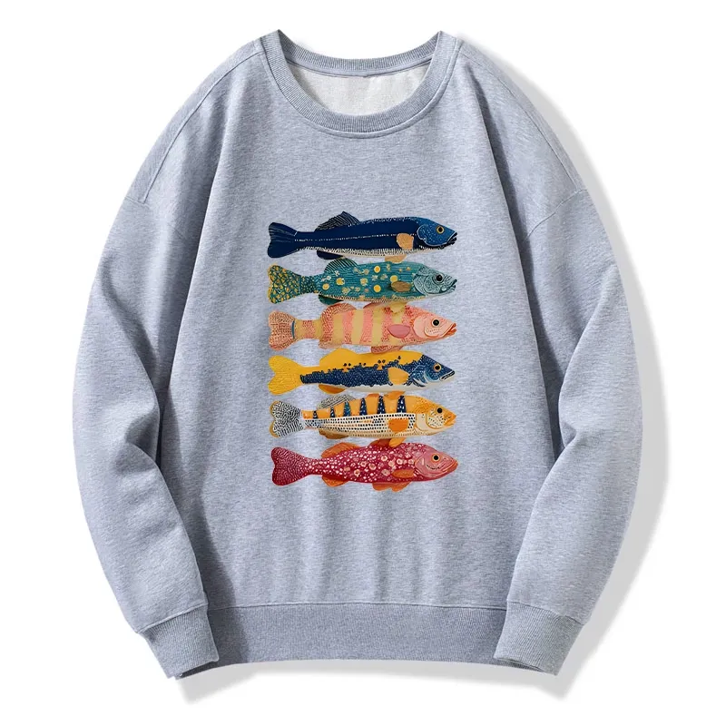 Tokyo-Tiger Colorful Fish Art Collection Classic Sweatshirt
