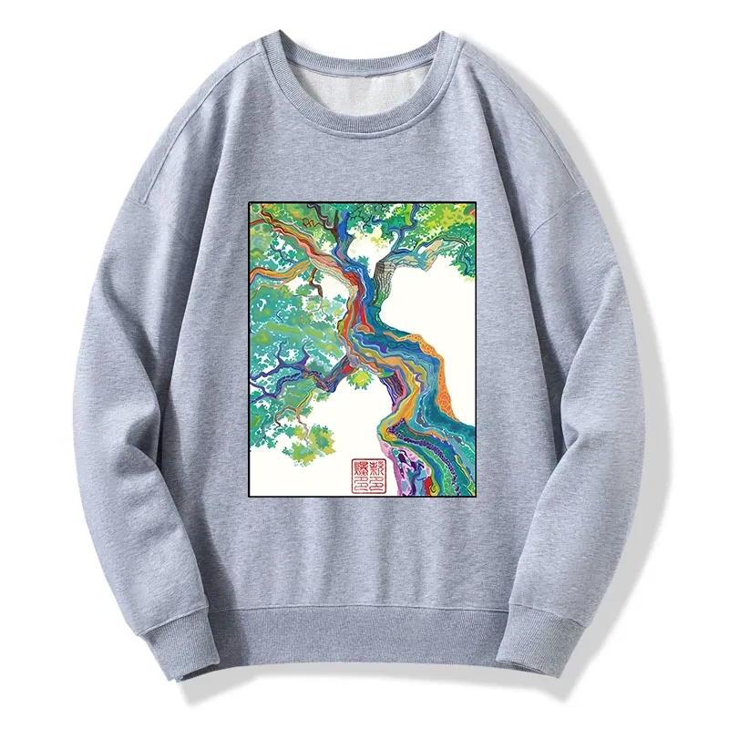 Tokyo-Tiger Colorful Magic Tree Classic Sweatshirt