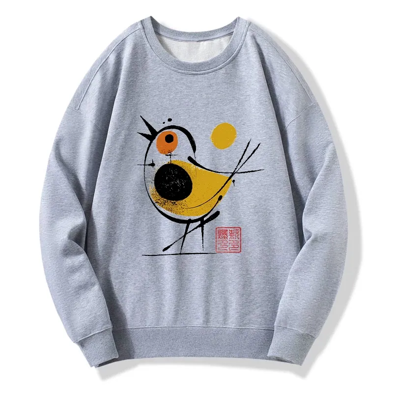 Tokyo-Tiger Aesthetic Yellow And Black Bird Classic Sweatshirt
