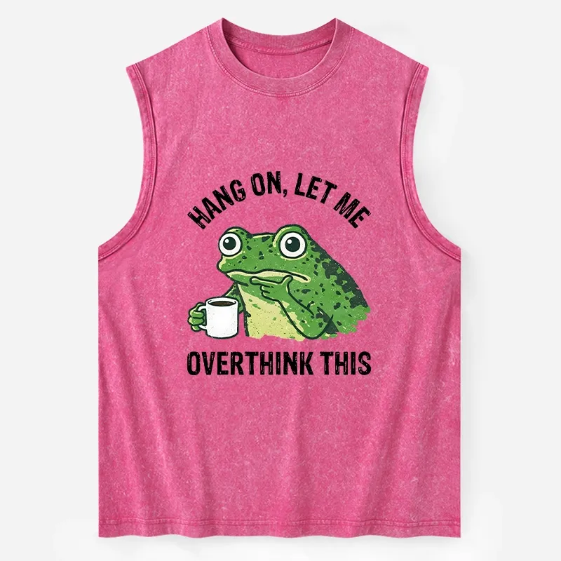 Tokyo-Tiger Overthinking Frog With Coffee Washed Tank