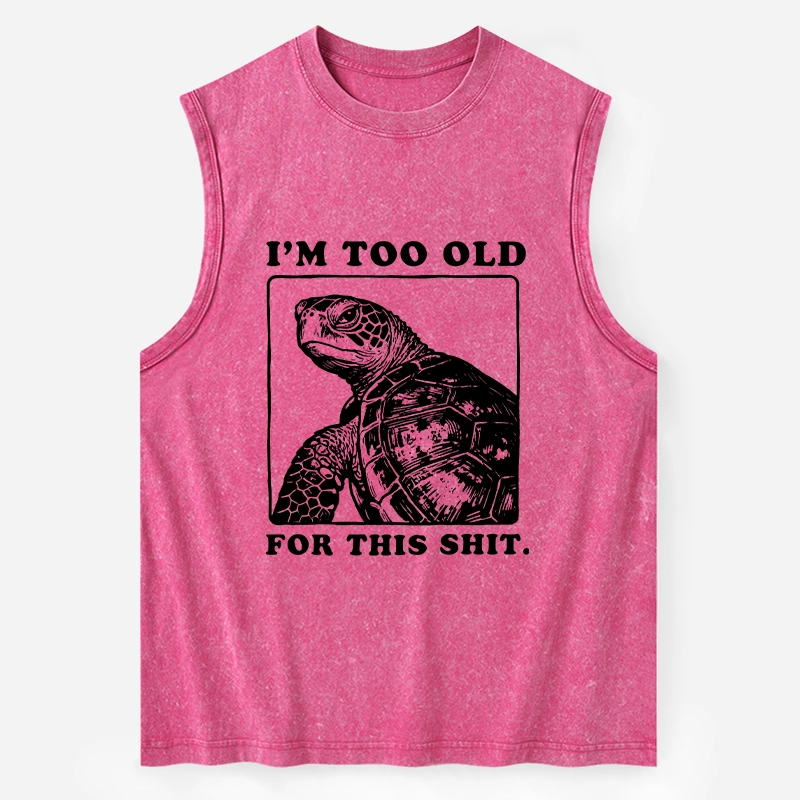Tokyo-Tiger Turtle I Quit Meme Energy Washed Tank