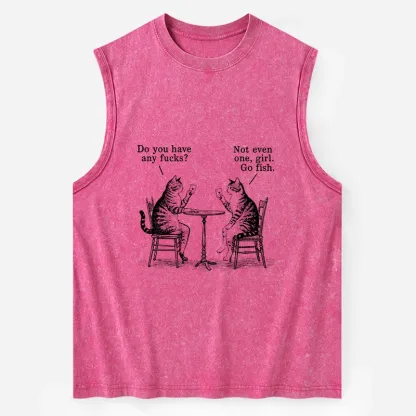 Tokyo-Tiger Cat Poker Night Washed Tank