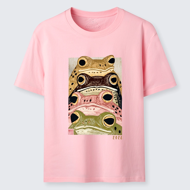 Tokyo-Tiger Whimsical Multi Colored Frog Art Classic T-Shirt