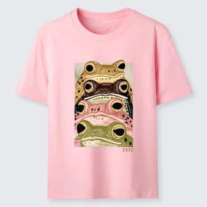 Tokyo-Tiger Whimsical Multi Colored Frog Art Classic T-Shirt