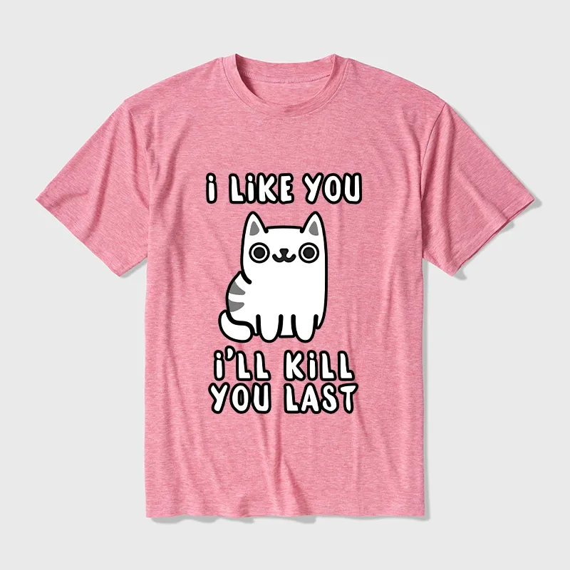 Tokyo-Tiger Cats And Humans Have A Love-hate Relationship Cotton Blend T-Shirt