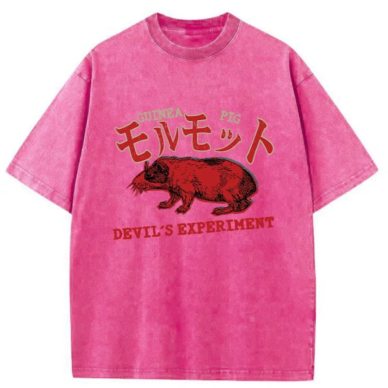 Tokyo-Tiger Terrible Guinea Pig Washed T-Shirt