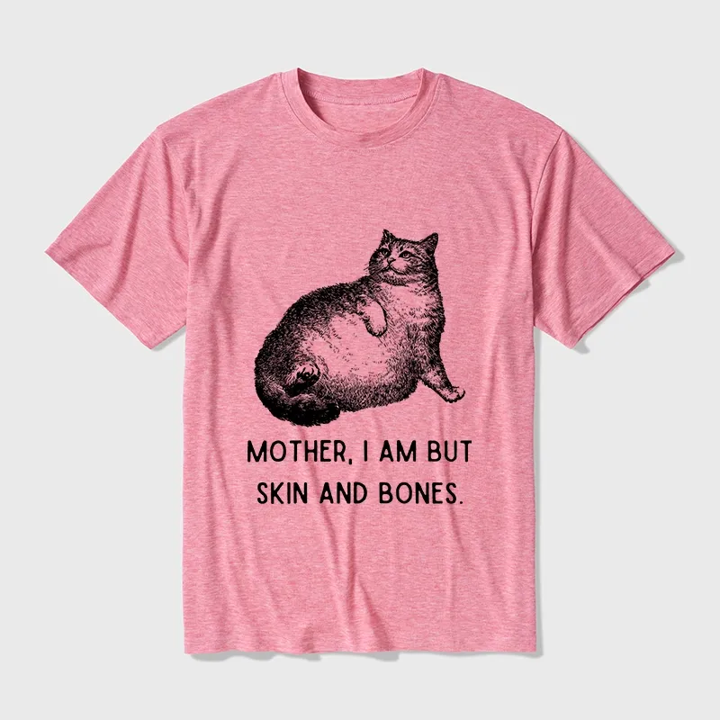 Tokyo-Tiger Skin & Bones Cat Cotton Blend T-Shirt